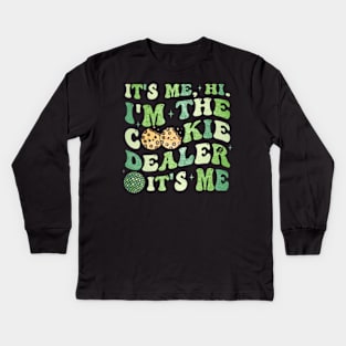 Its Me Hi Im The Cookie Dealer Girls Scout Troop Scouting Kids Long Sleeve T-Shirt